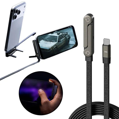 240/Hyper™ 65w Fast Charging Foldable Bracket Data Cable
