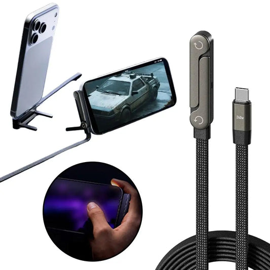 240/Hyper™ 65w Fast Charging Foldable Bracket Data Cable
